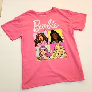 Barbie Logo Graphic t-shirt tee Girls L 10-12